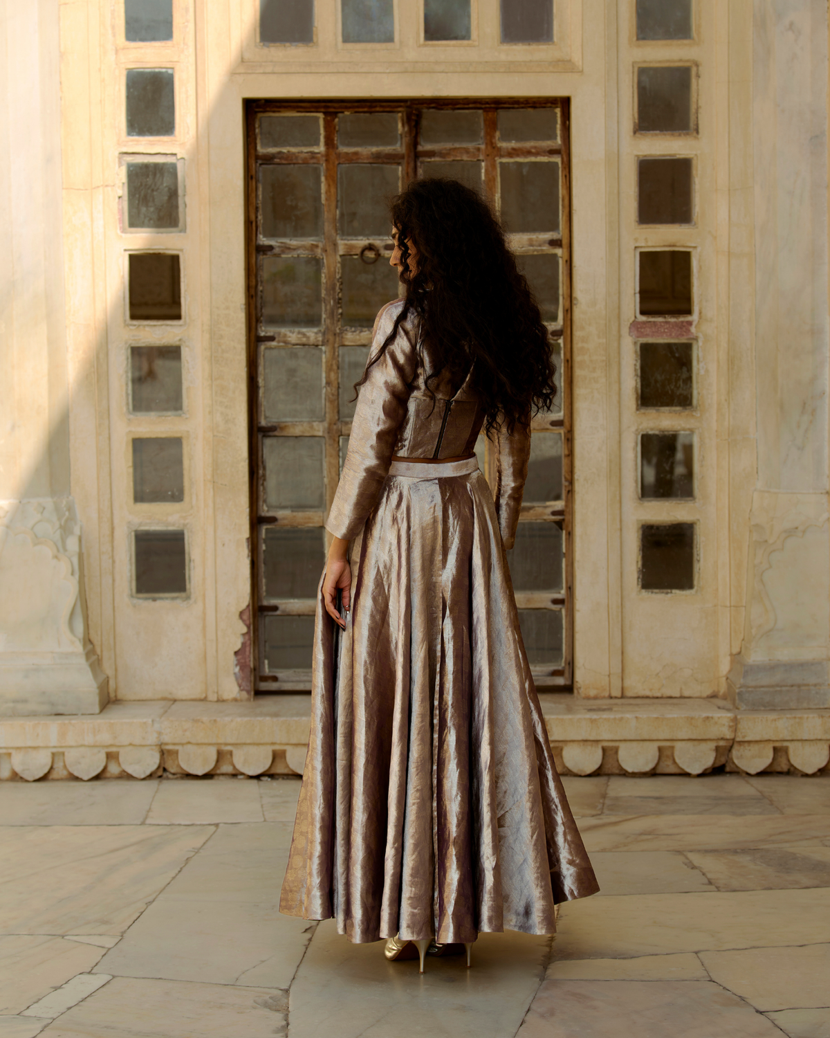 TISSUE BROCADE LEHENGA Set
