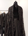 Black Signature organza cape.