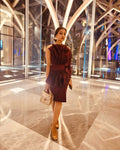 Plum Rim dress