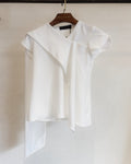 ASYMMETRICAL DRAPE TOP