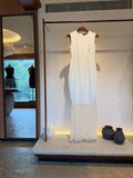 White sequin dress