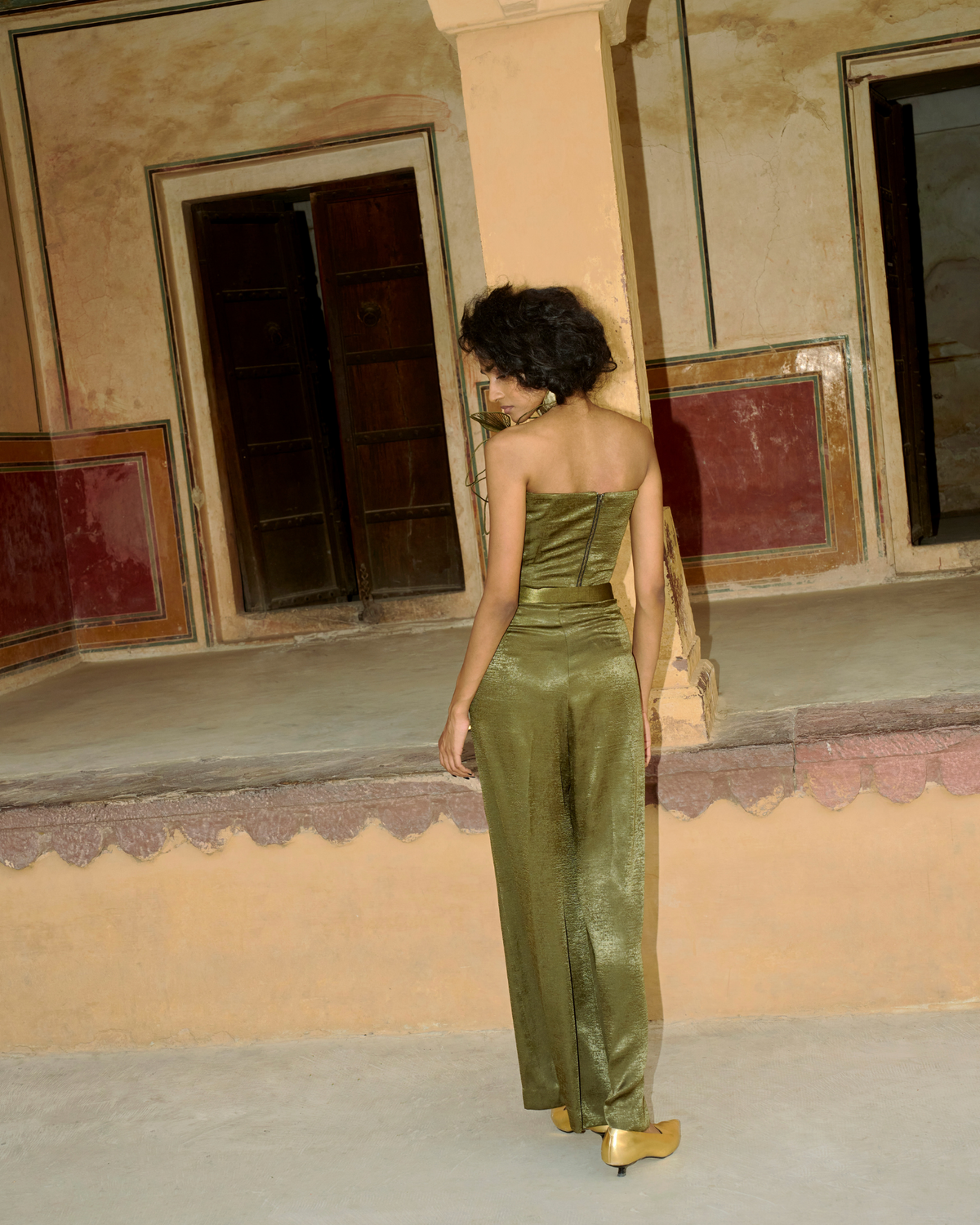 OLIVE FLORA CORSET & PANTS