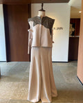 ENCRUSTED BIB AND PANTS