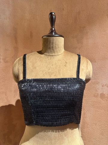 BLACK EMBELLISHED Blouse
