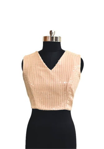 PINK SEQUENCE BLOUSE