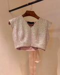 Pink sequins blouse