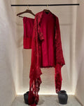 CHANDERI FRENCH LACED KURTA