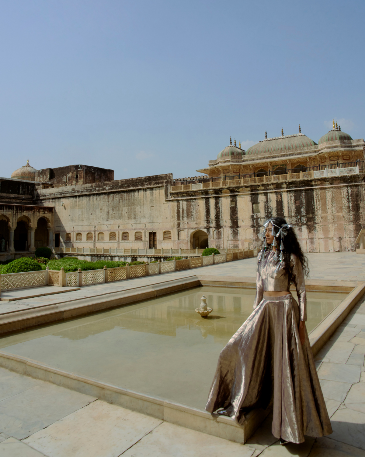 TISSUE BROCADE LEHENGA Set