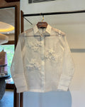 APPLIQUÉ ORGANZA SHIRT