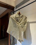 METALLIC DRAPE TOP