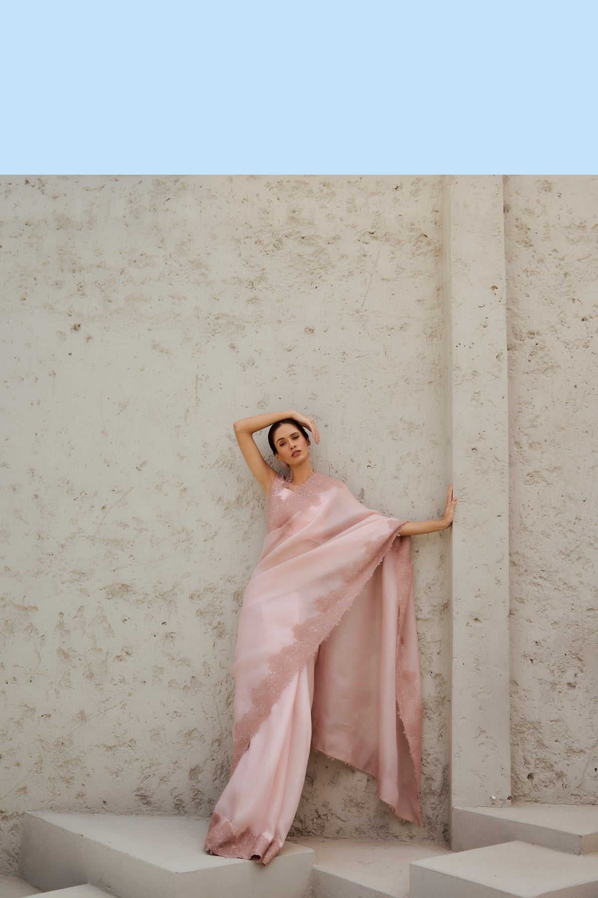 Dusty-Pink Amara saree