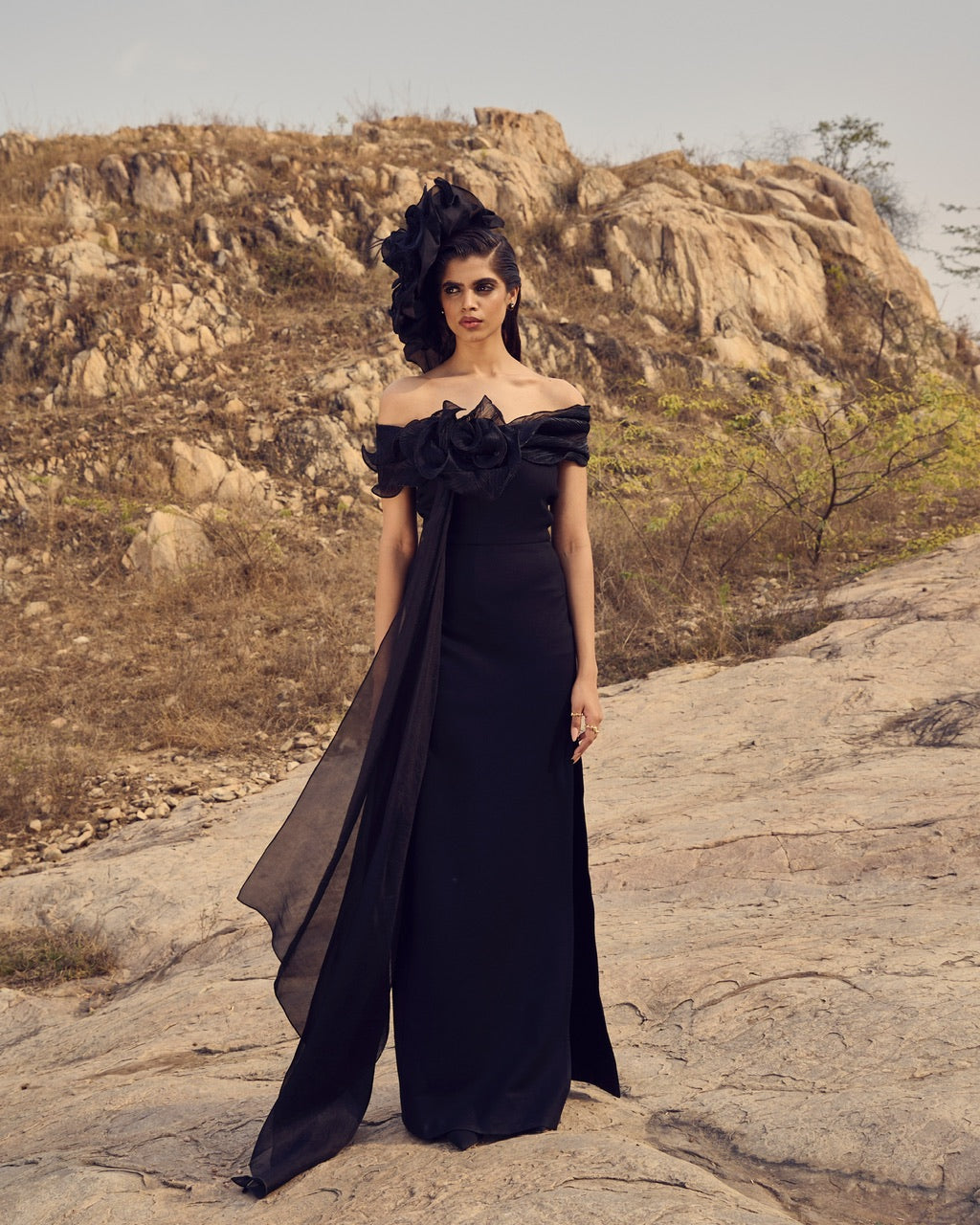 Sable Evening Gown