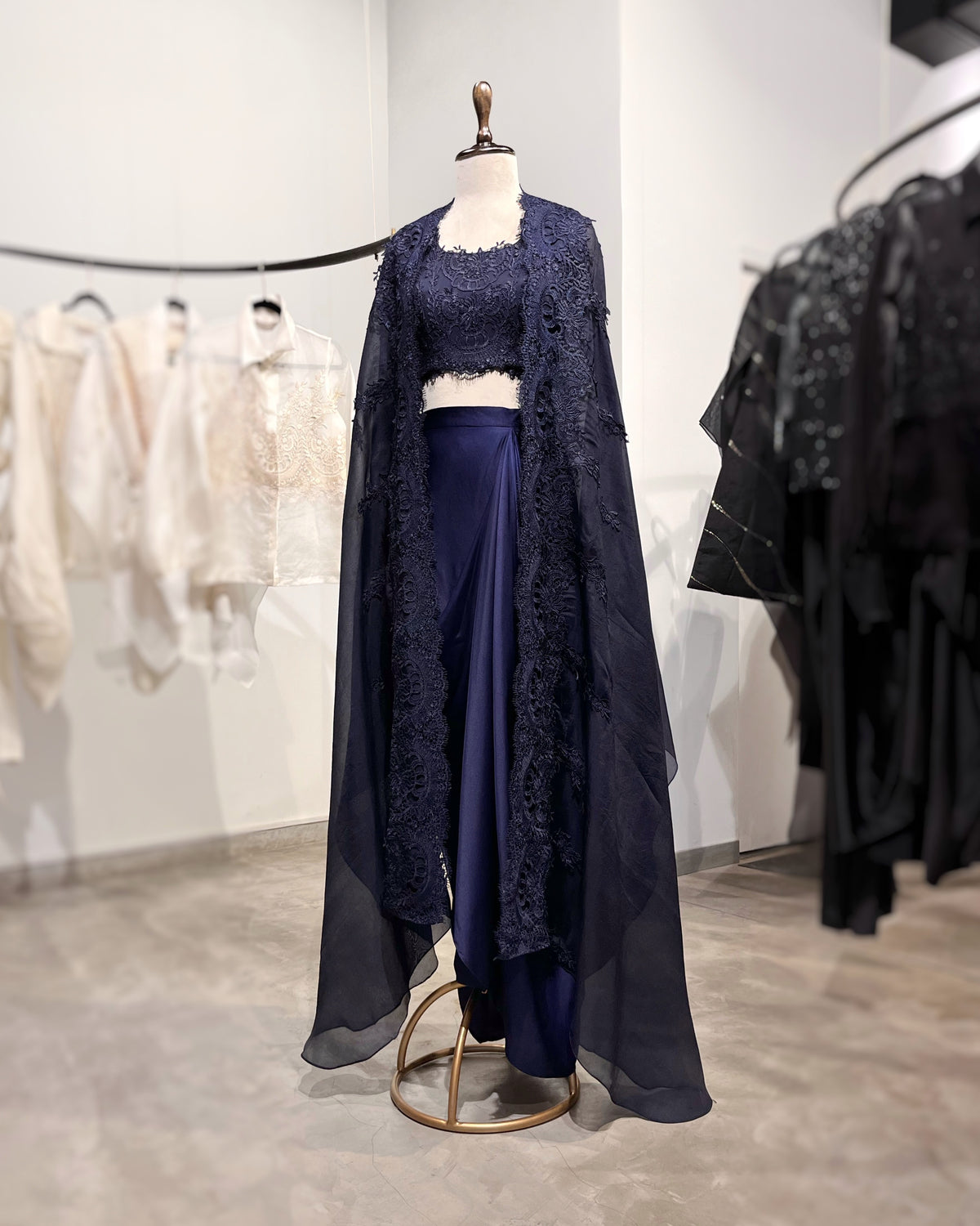 Navy cape set