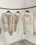 Luna balloon sleeve shirt