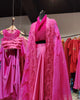Fuchsia Signature organza cape set