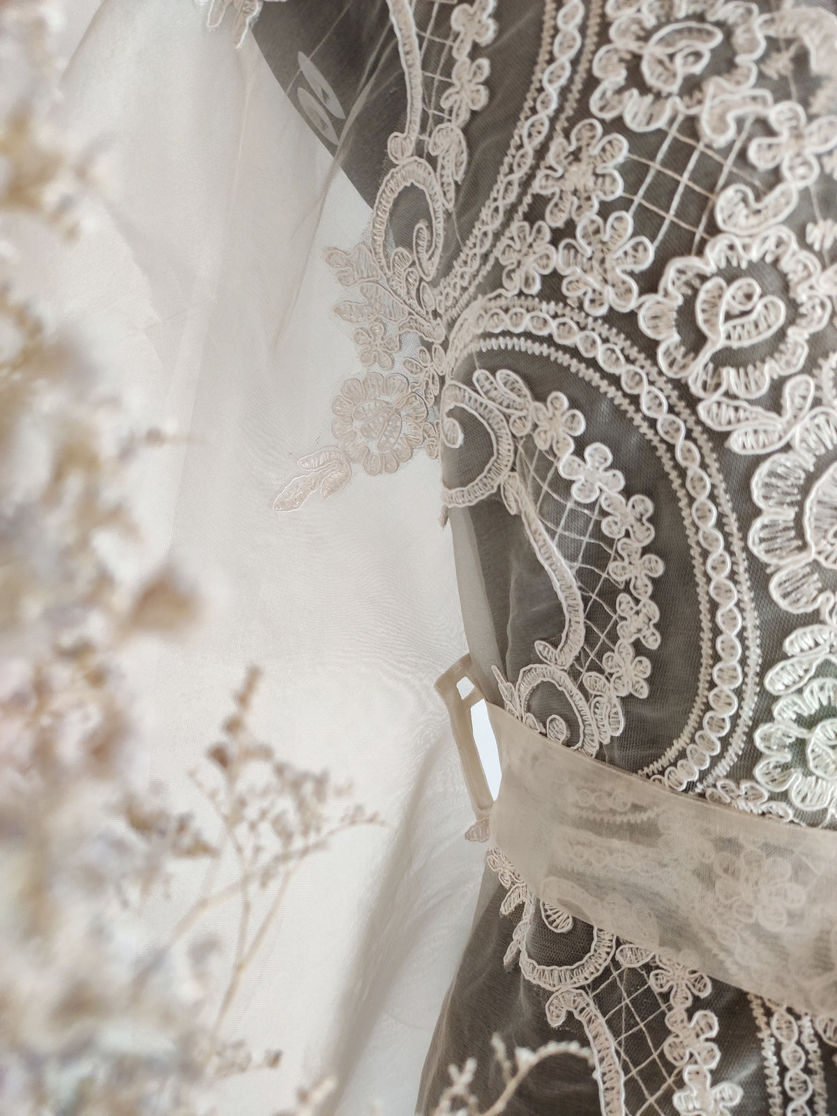 MM white french-organza cape-top.