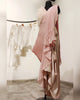 Pink pre-drape saree set