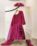 Fuchsia Kali with detailed hemline