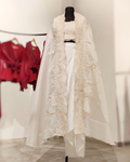 Off-White signature organza cape set