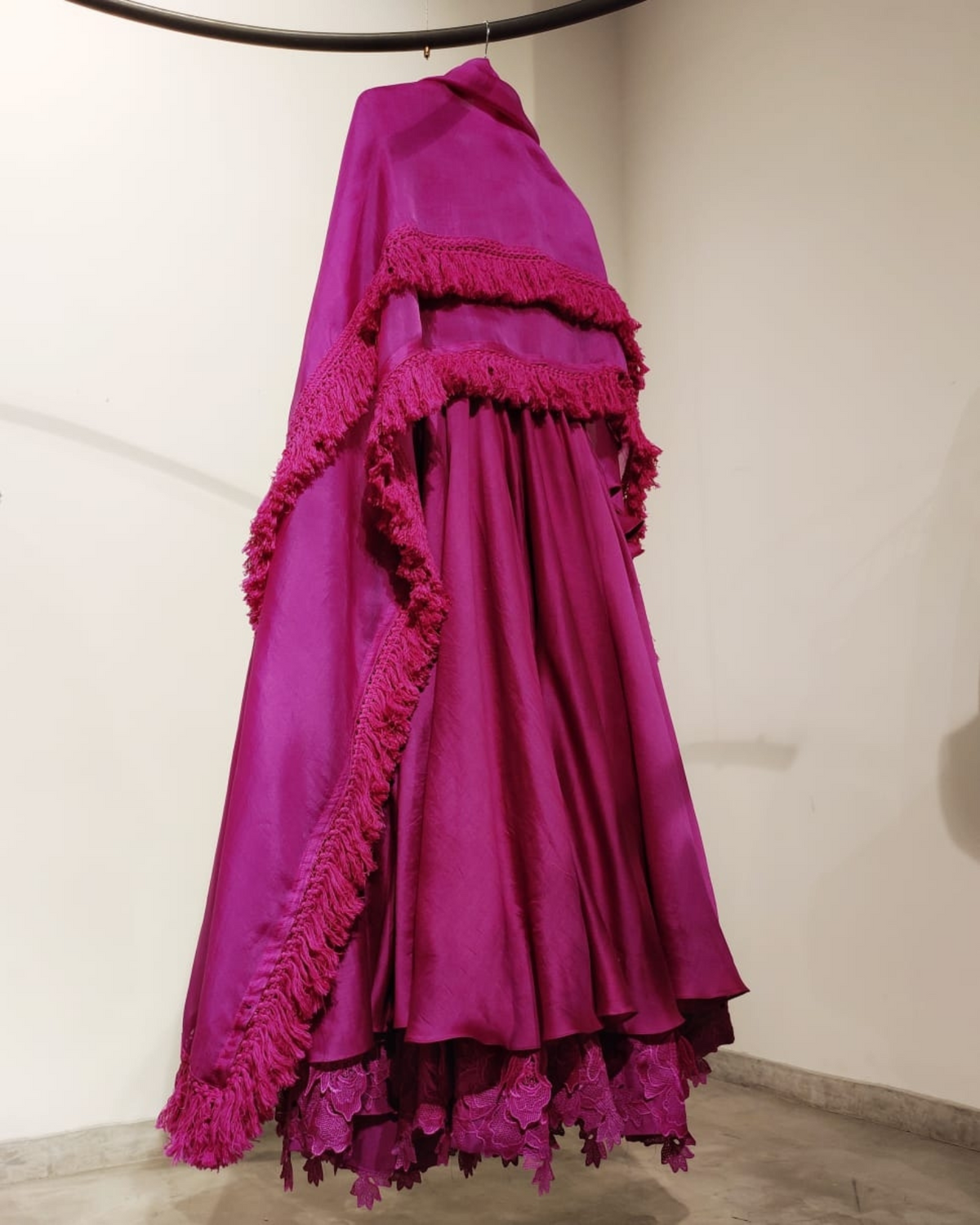 Fuchsia Kali with detailed hemline